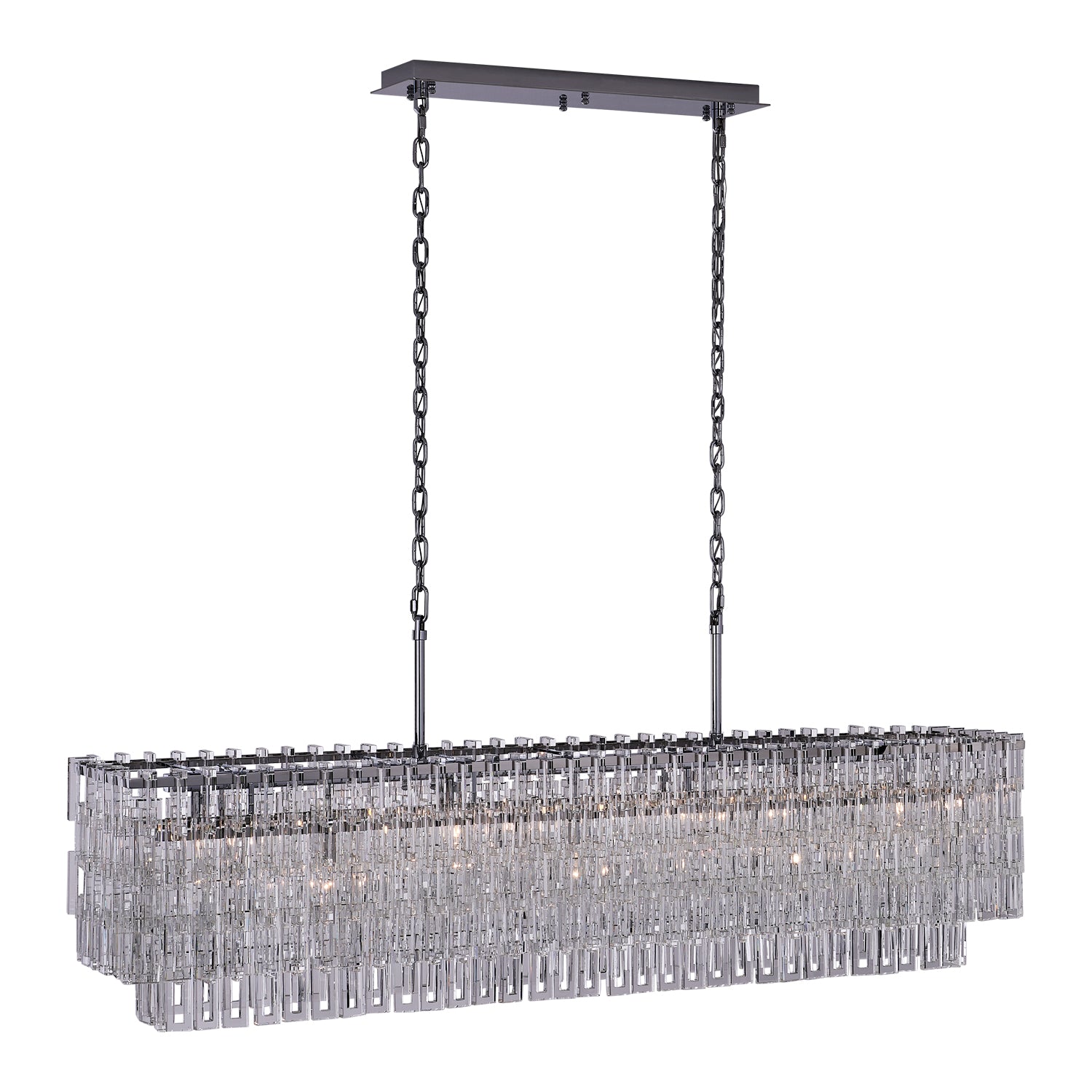 23'' Catene 7 Light Chrome Linear Pendant