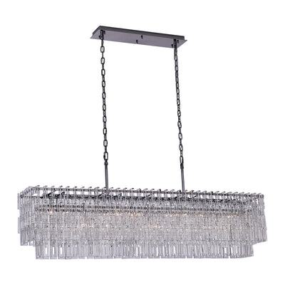 23'' Catene 7 Light Chrome Linear Pendant