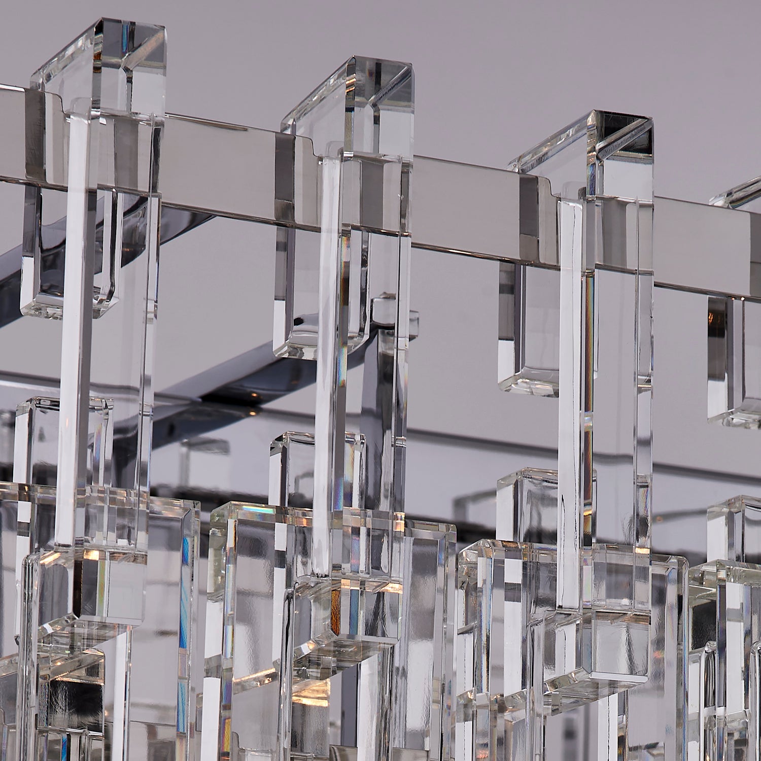 23'' Catene 7 Light Chrome Linear Pendant