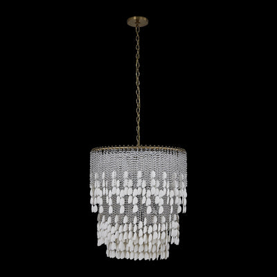 31'' Farfalle 18 Light Brushed Champagne Gold Chandelier