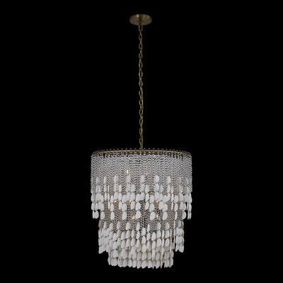 31'' Farfalle 18 Light Brushed Champagne Gold Chandelier