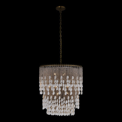31'' Farfalle 18 Light Brushed Champagne Gold Chandelier