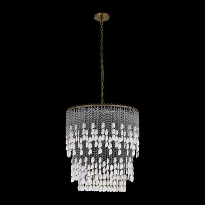 31'' Farfalle 18 Light Brushed Champagne Gold Chandelier