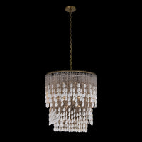 31'' Farfalle 18 Light Brushed Champagne Gold Chandelier