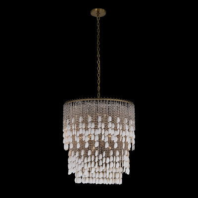 31'' Farfalle 18 Light Brushed Champagne Gold Chandelier