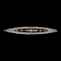 15'' Farfalle 9 Light Brushed Champagne Gold Linear Pendant