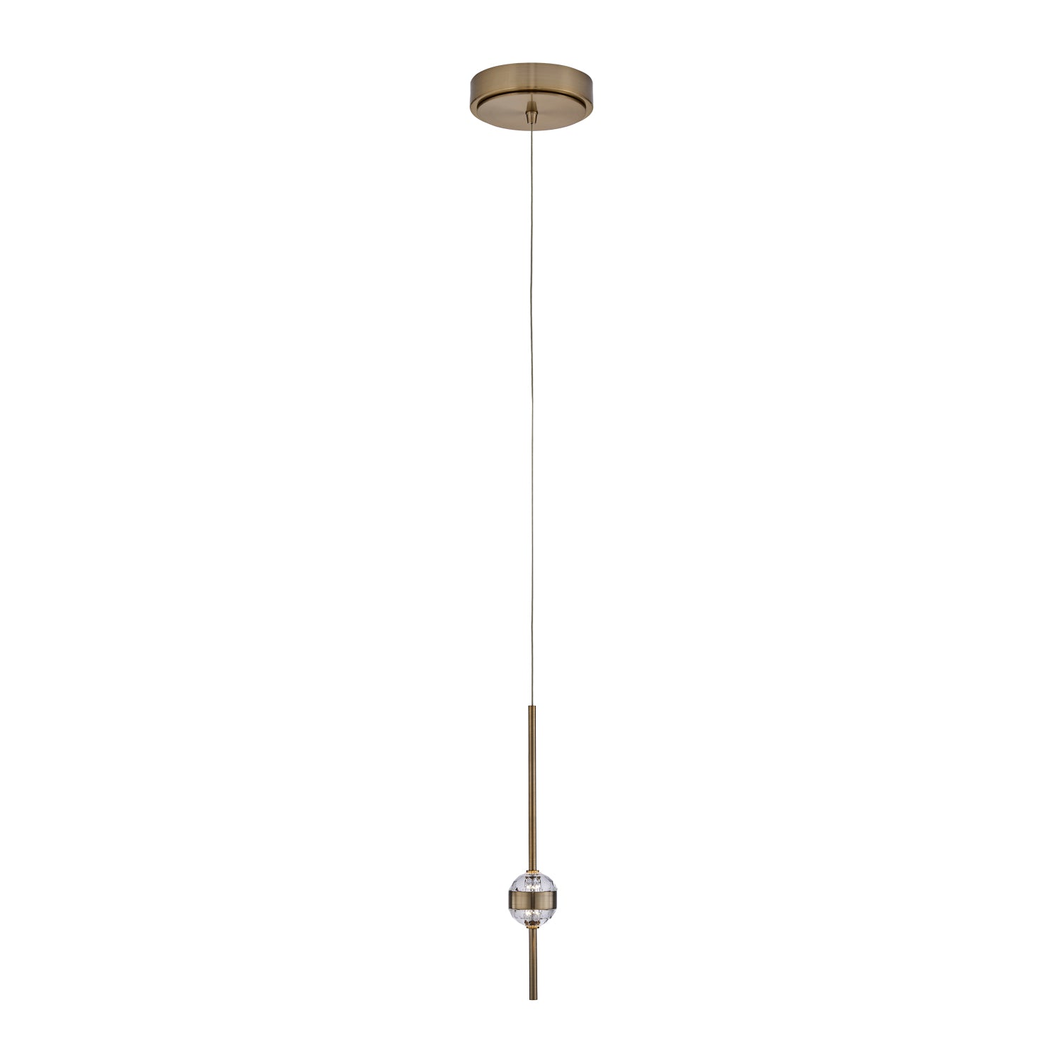 14'' Goccia 2 Light Winter Brass Mini Pendant