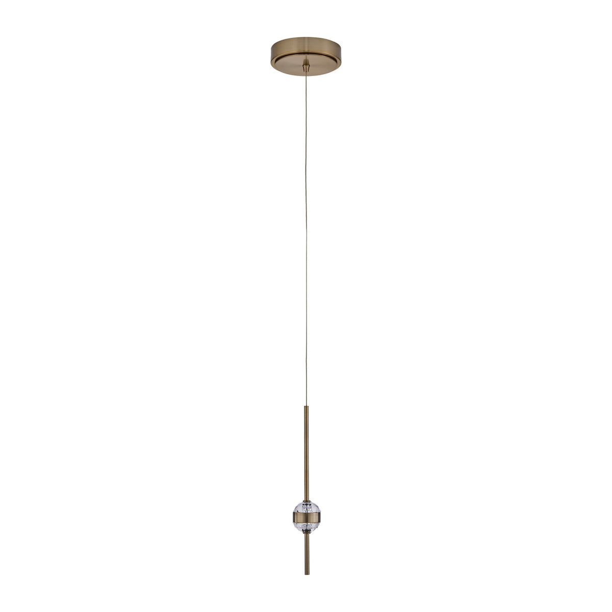 14'' Goccia 2 Light Winter Brass Mini Pendant