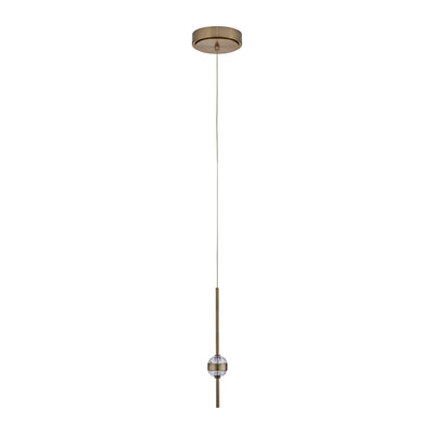 14'' Goccia 2 Light Winter Brass Mini Pendant