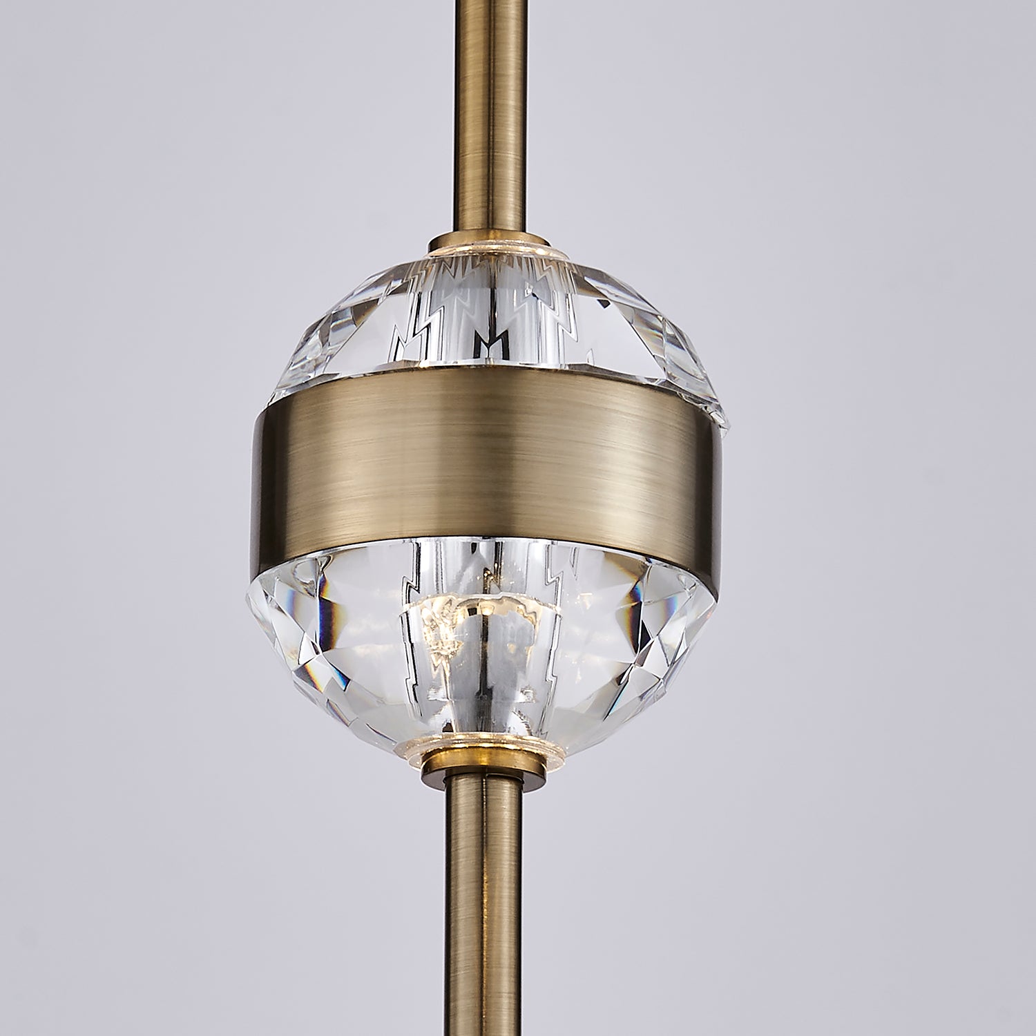 14'' Goccia 2 Light Winter Brass Mini Pendant
