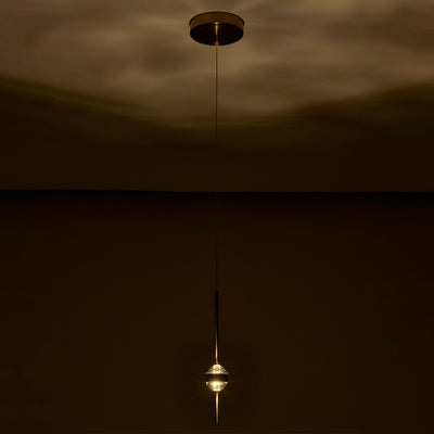 14'' Goccia 2 Light Winter Brass Mini Pendant
