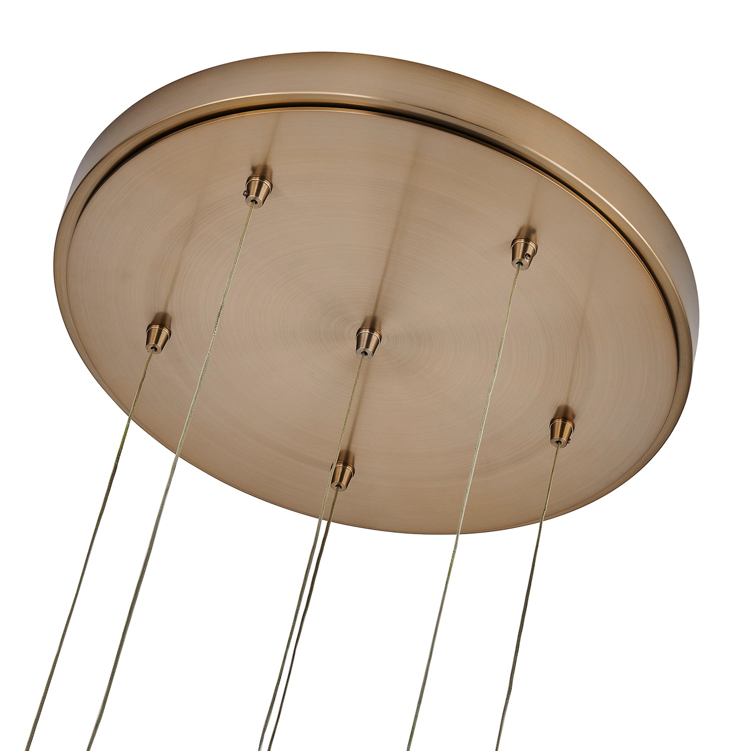14'' Goccia 12 Light Winter Brass Chandelier
