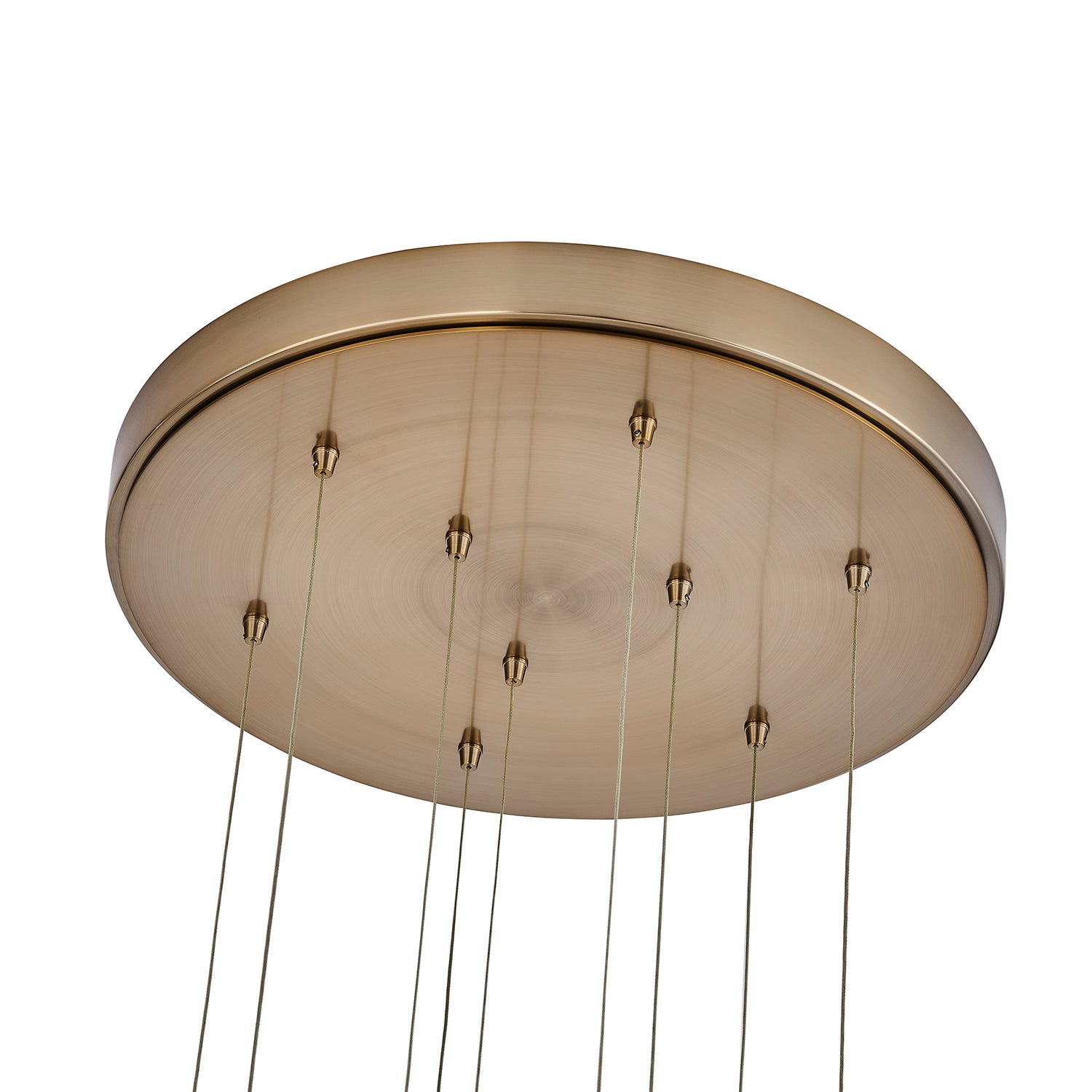 14'' Goccia 18 Light Winter Brass Chandelier