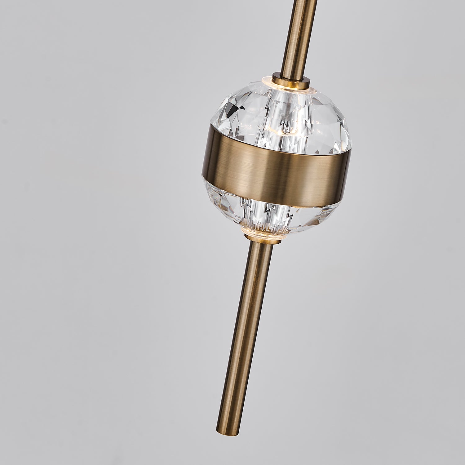 14'' Goccia 18 Light Winter Brass Chandelier