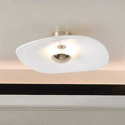 Novella 24-inch Polished Gold LED Convertible Pendant with White Glazed Ceramic Shade