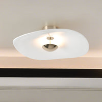 Novella 24-inch Polished Gold LED Convertible Pendant with White Glazed Ceramic Shade
