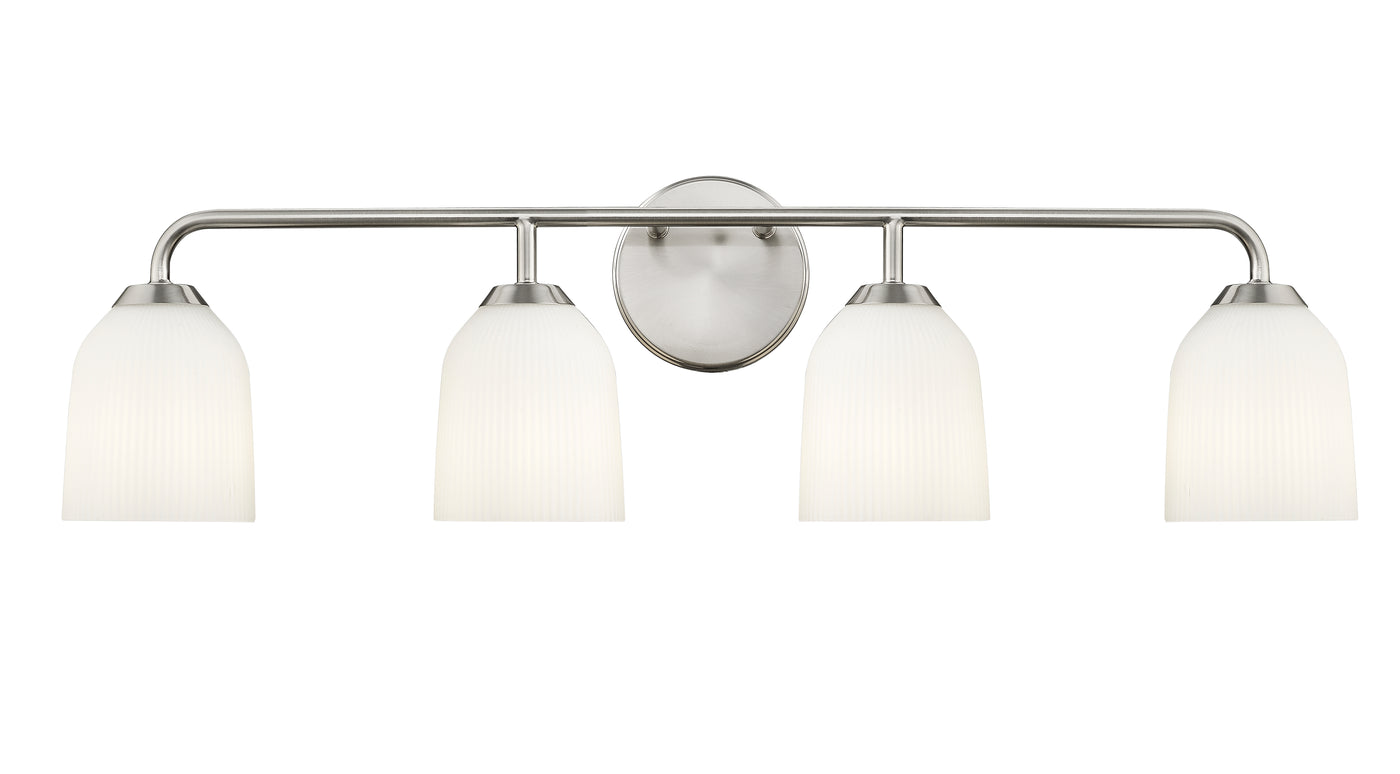 32'' Norah Brushed Nickel 4 Light Bath Vanity