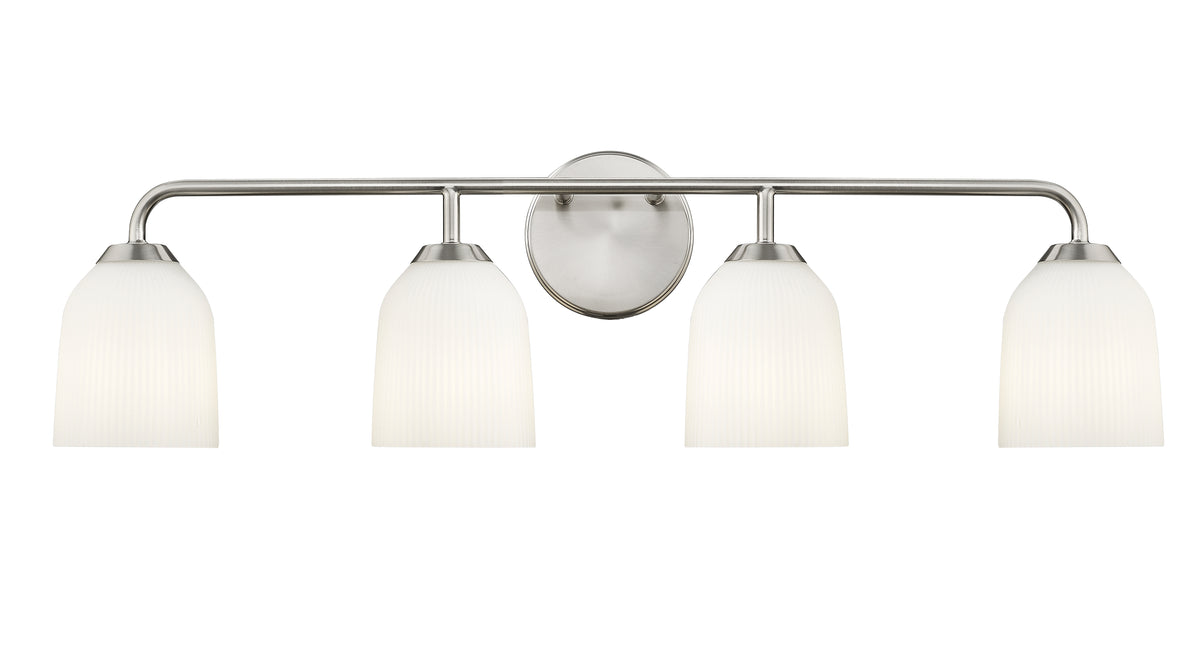 32'' Norah Brushed Nickel 4 Light Bath Vanity