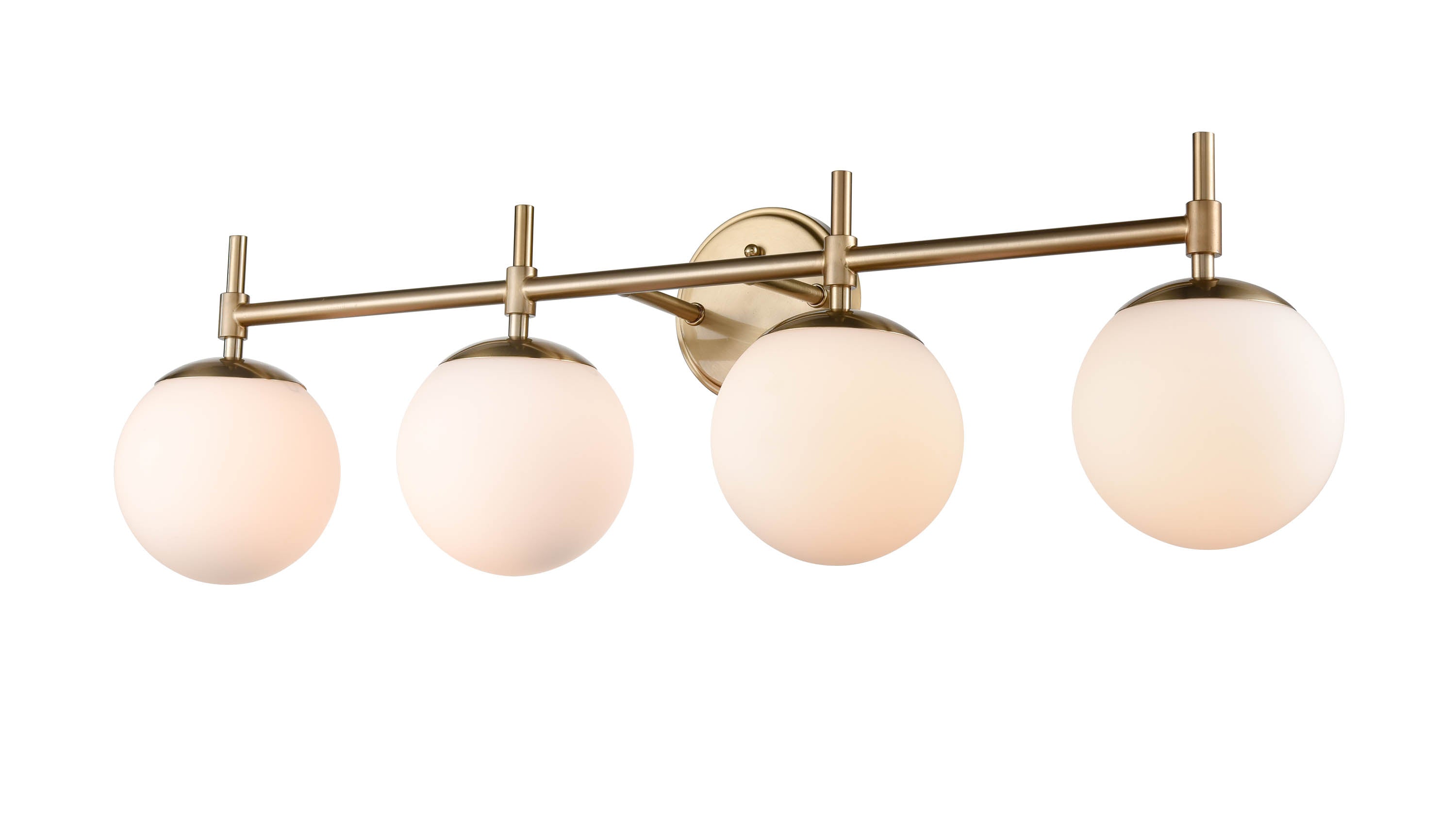 33''  Modern Gold 4 Light Bath Vanity