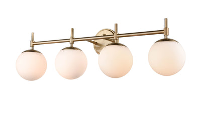 33''  Modern Gold 4 Light Bath Vanity
