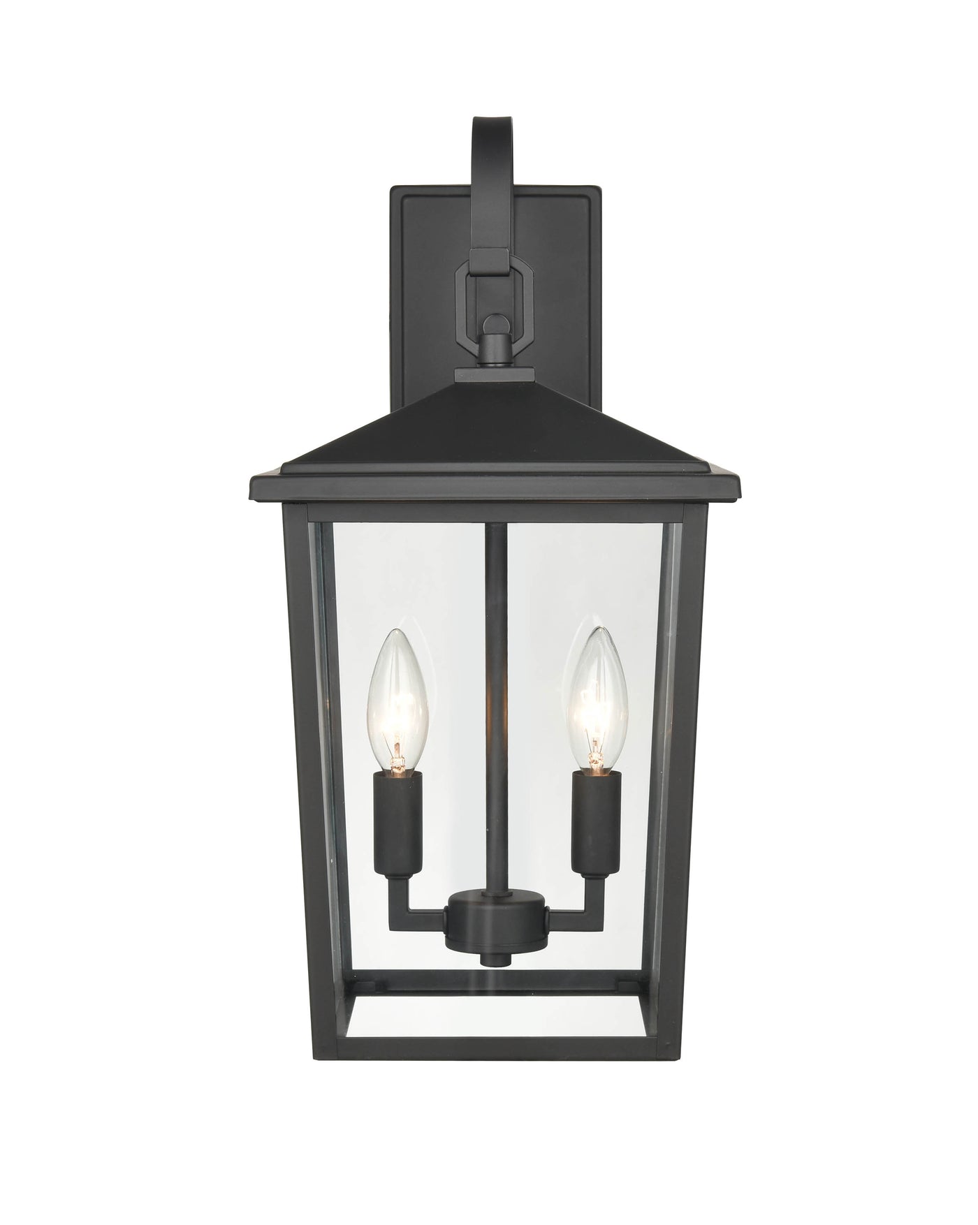 9'' Fetterton Powder Coated Black 2 Light Wall Sconce