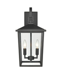 9'' Fetterton Powder Coated Black 2 Light Wall Sconce