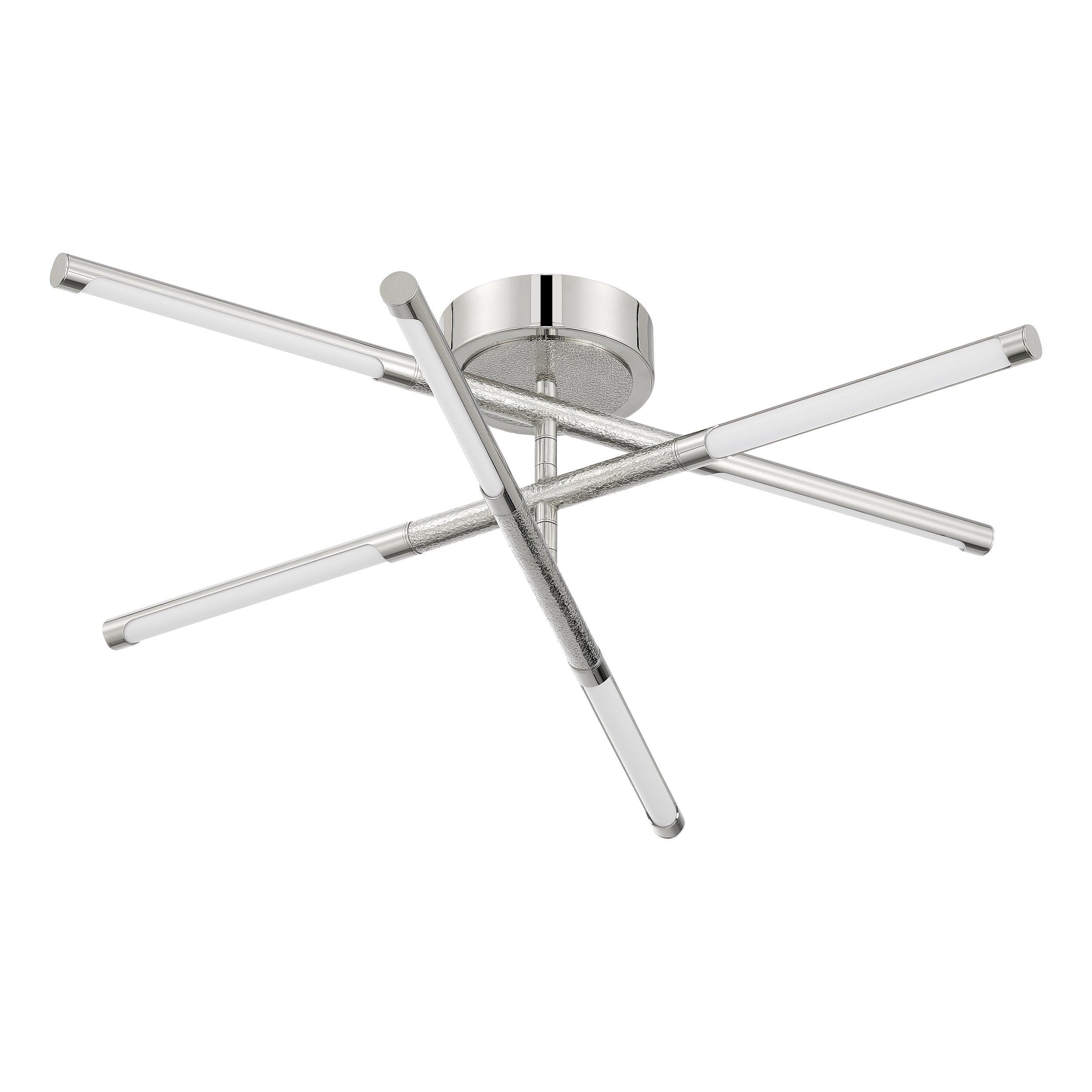 Overture 24-inch 6-light Polished Nickel 5CCT LED Chandelier