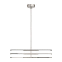 Overture 24-inch 6-light Polished Nickel 5CCT LED Chandelier