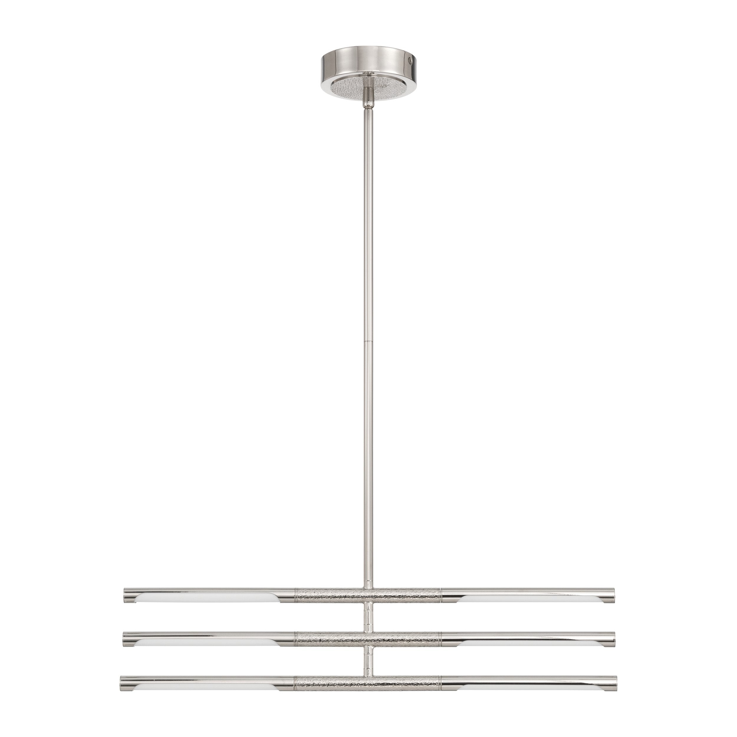 Overture 24-inch 6-light Polished Nickel 5CCT LED Chandelier