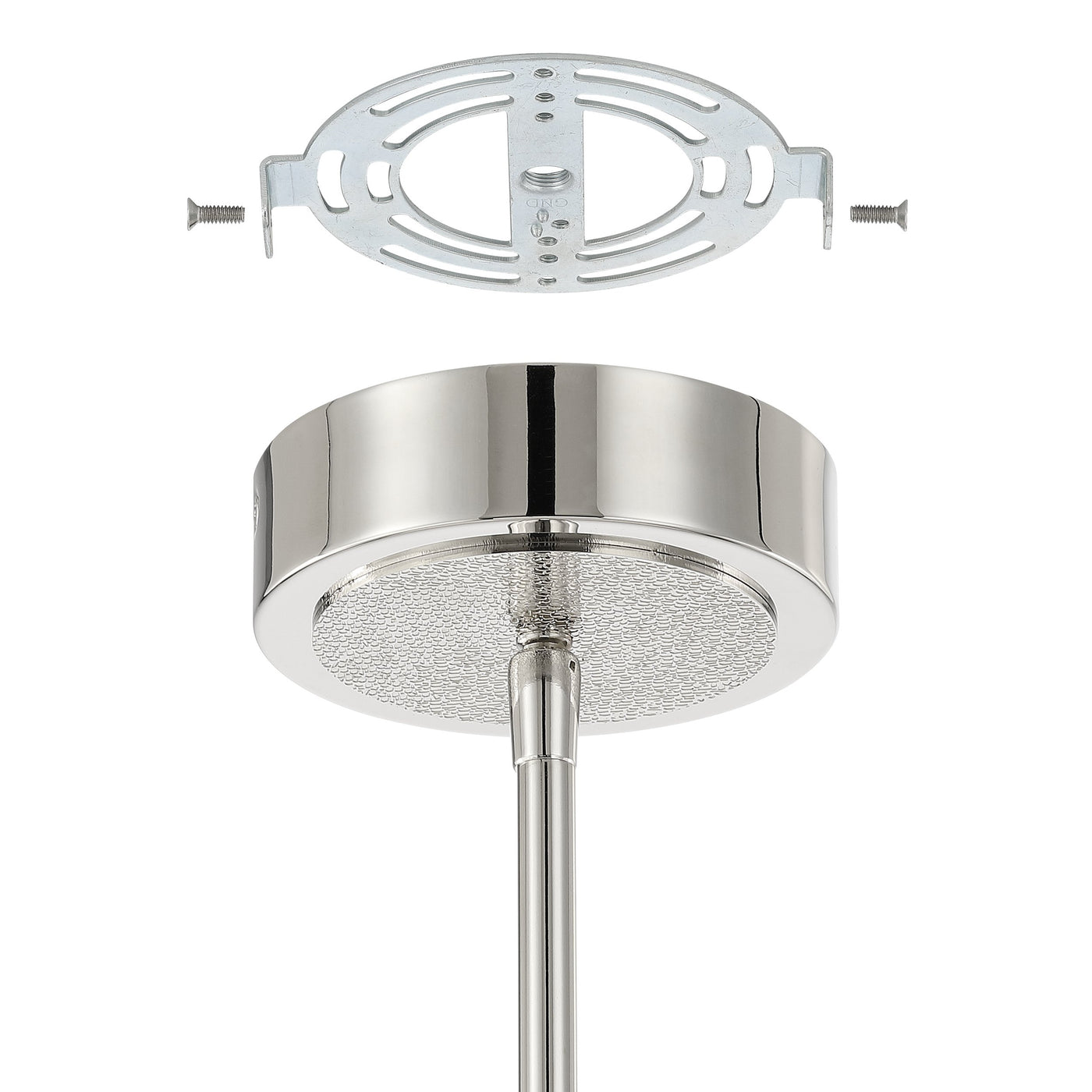 Overture 24-inch 6-light Polished Nickel 5CCT LED Chandelier
