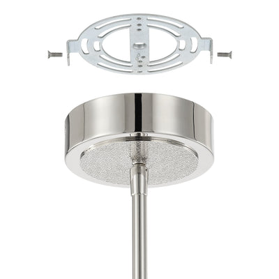 Overture 24-inch 6-light Polished Nickel 5CCT LED Chandelier