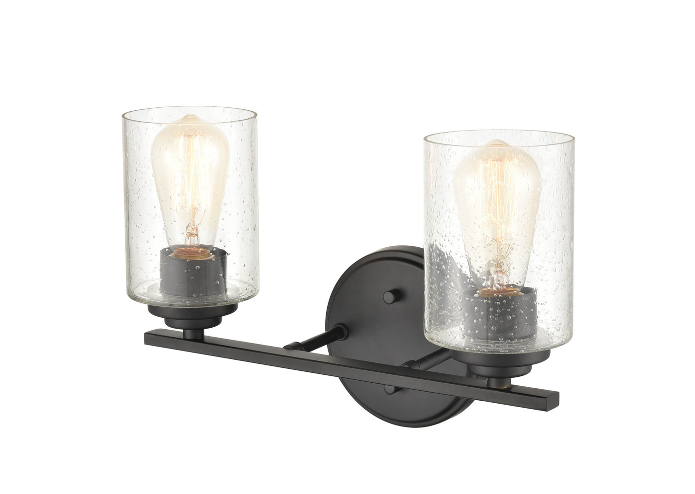 14.25'' Moven Matte Black 2 Light Bath Vanity