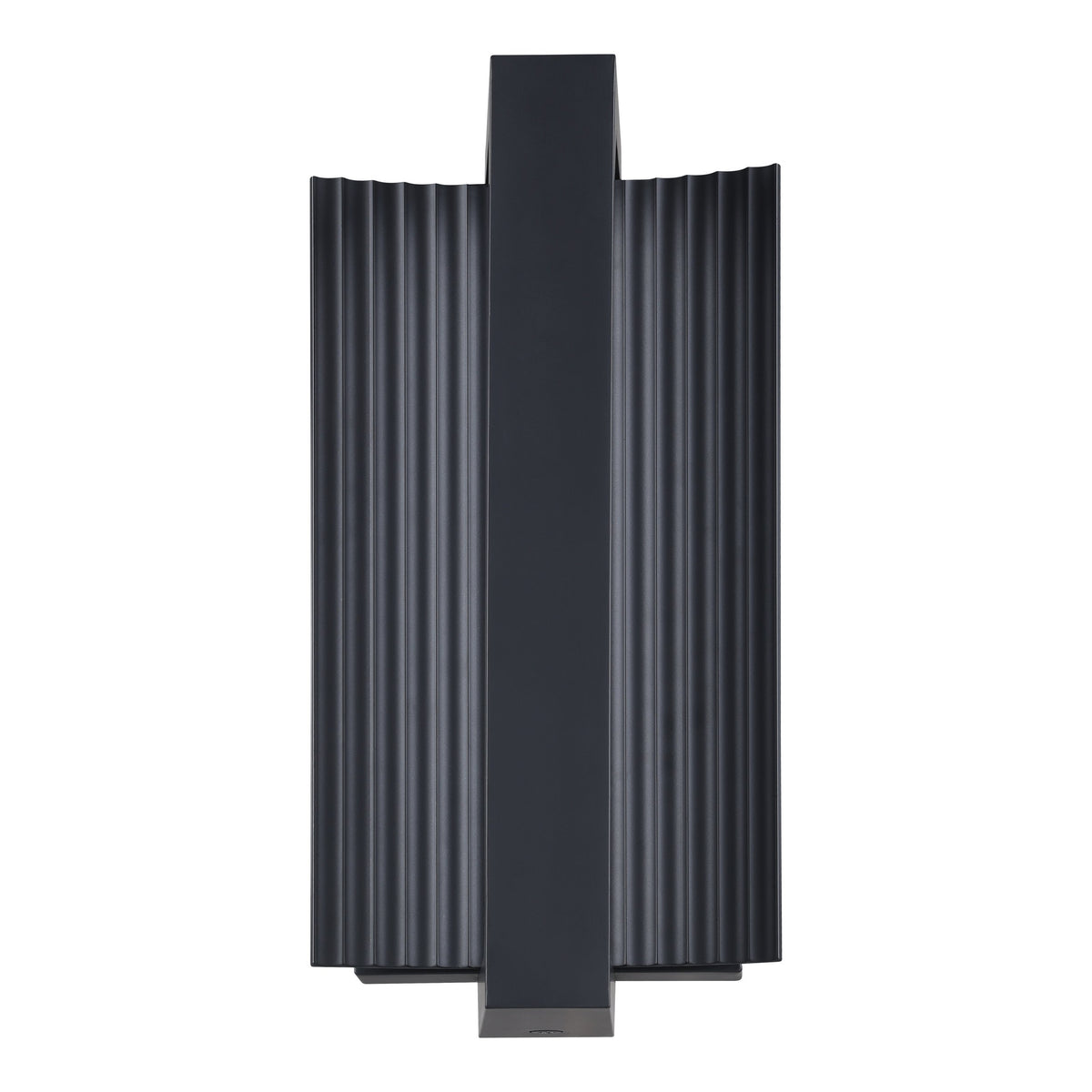 Jubilee 12-inch Matte Black 5CCT LED Exterior Wall Sconce