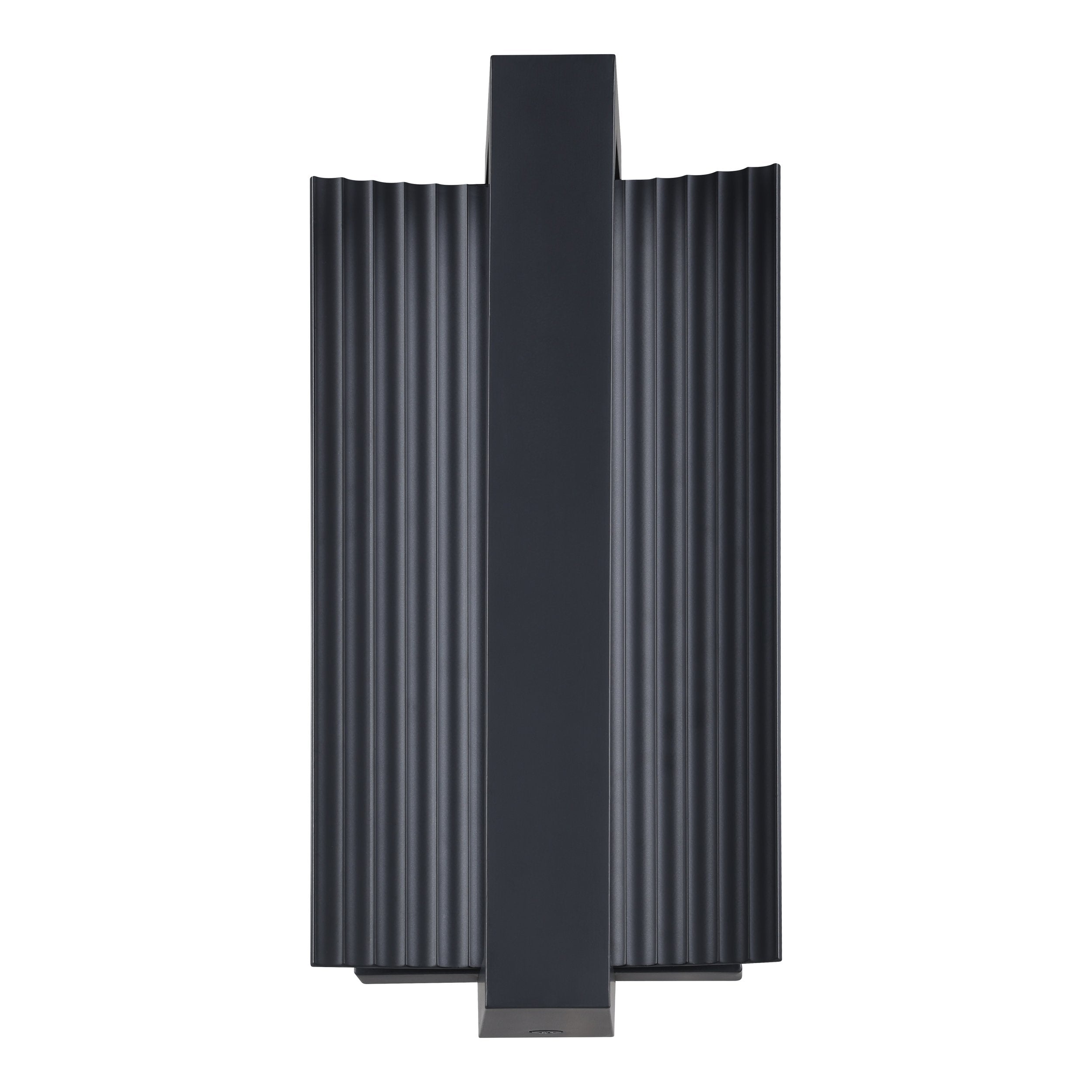 Jubilee 12-inch Matte Black 5CCT LED Exterior Wall Sconce