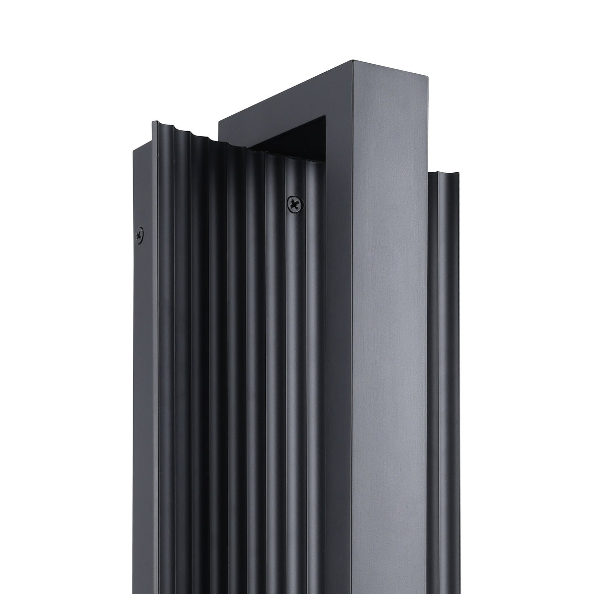 Jubilee 12-inch Matte Black 5CCT LED Exterior Wall Sconce