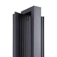 Jubilee 12-inch Matte Black 5CCT LED Exterior Wall Sconce