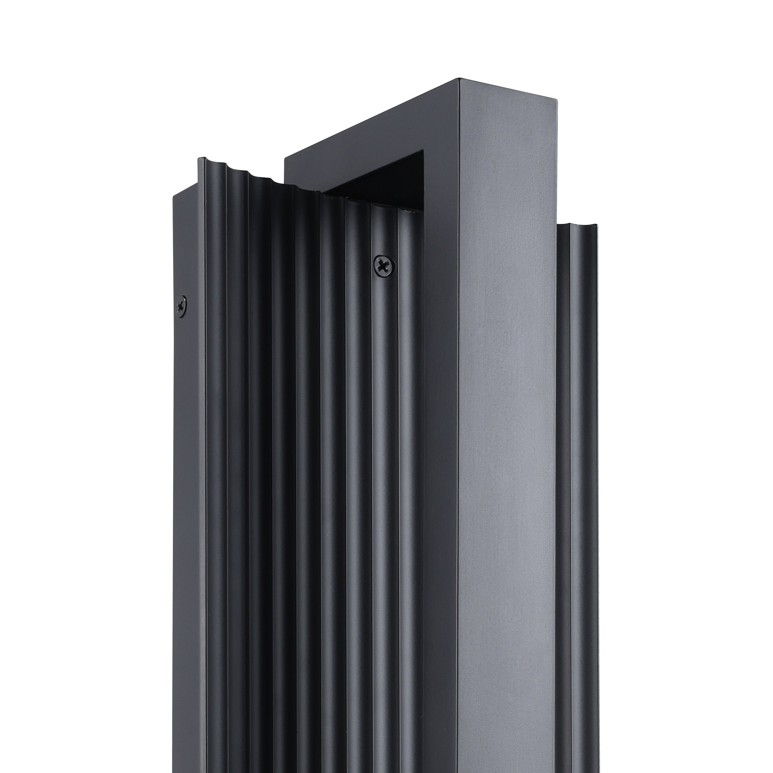 Jubilee 12-inch Matte Black 5CCT LED Exterior Wall Sconce