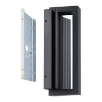 Jubilee 12-inch Matte Black 5CCT LED Exterior Wall Sconce