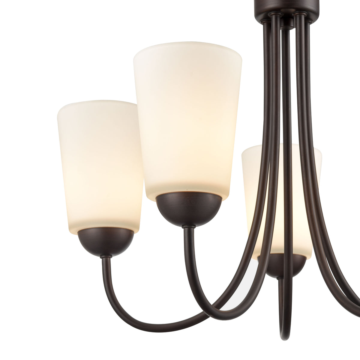17'' Ivey Lake Rubbed Bronze 5 Light Chandelier