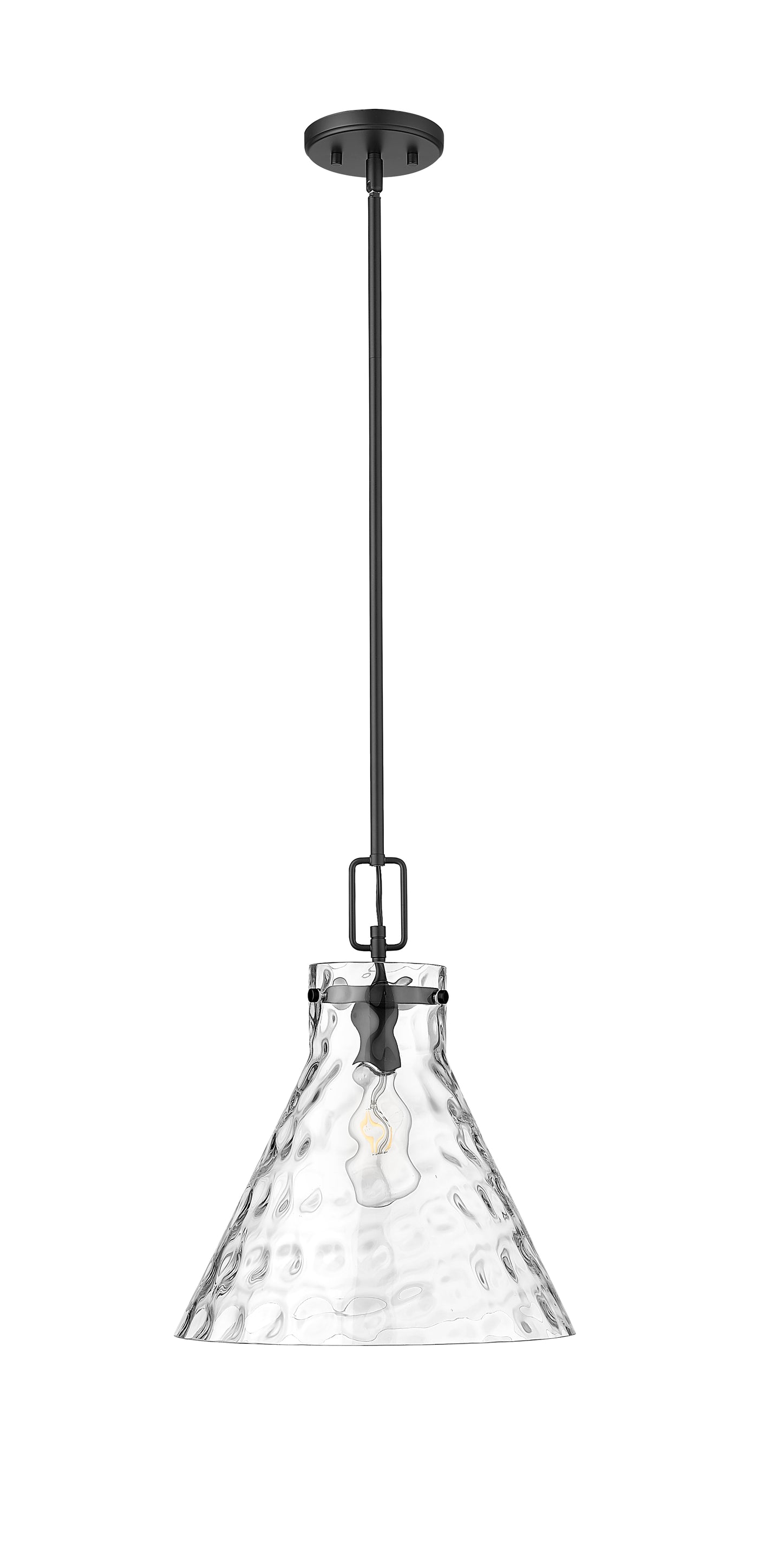 12.8'' Barlon Matte Black 1 Light Pendant