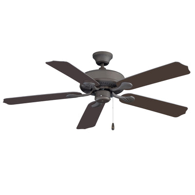 52 Inch Sunset AC Oil Rubbed Bronze Outdoor Ceiling Fan 5-Blade Reversible