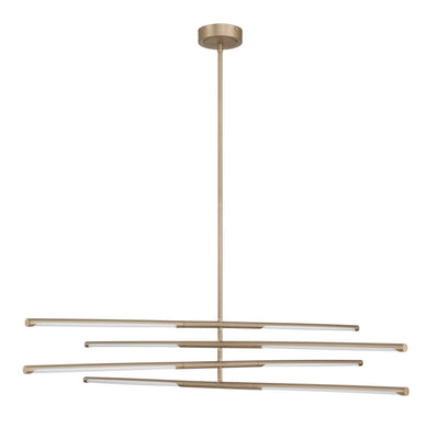 Overture 48-inch 8-light Champagne Gold 5CCT LED Chandelier