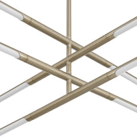 Overture 48-inch 8-light Champagne Gold 5CCT LED Chandelier