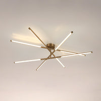 Overture 48-inch 8-light Champagne Gold 5CCT LED Chandelier