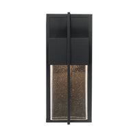 14.25-inch Kingler Powder Coated Black Outdoor Wall Sconce