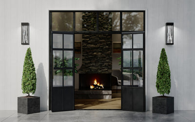 8'' Arpione Esterno 1 Light Matte Black (fluorocarbon) Outdoor Wall Sconce