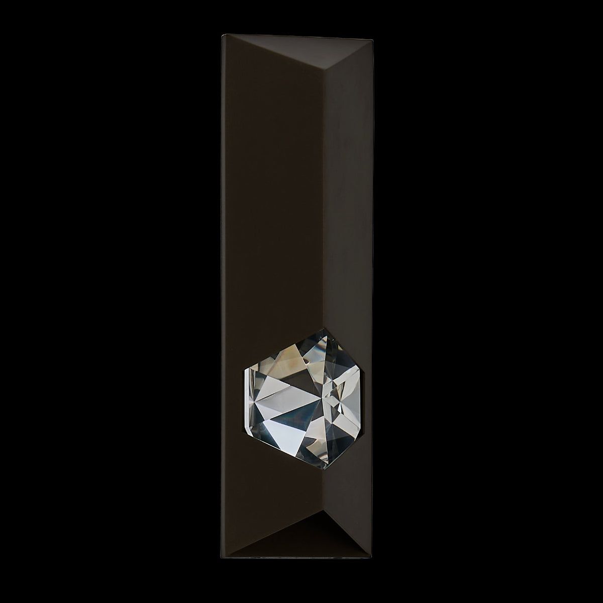 5'' Esterno Cristallo 1 Light Outdoor Bronze Fluorcarbon Outdoor Wall Sconce