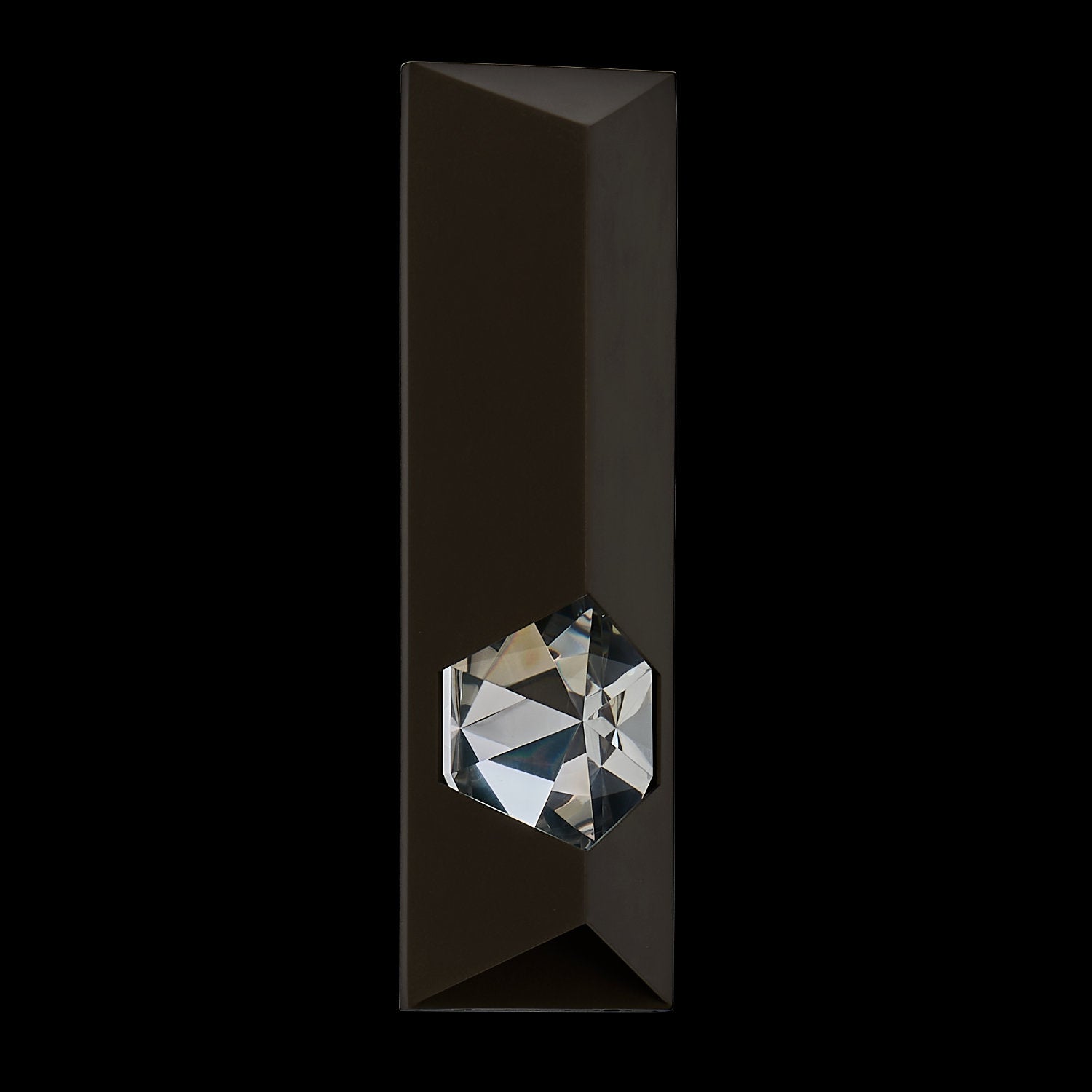 5'' Esterno Cristallo 1 Light Outdoor Bronze Fluorcarbon Outdoor Wall Sconce