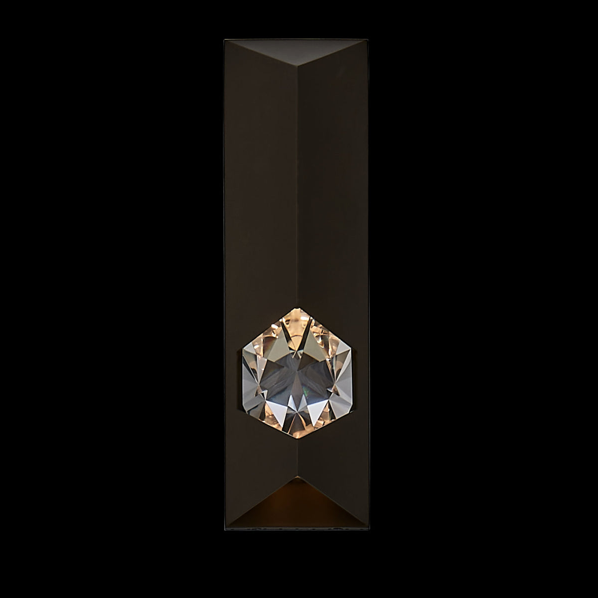 5'' Esterno Cristallo 1 Light Outdoor Bronze Fluorcarbon Outdoor Wall Sconce