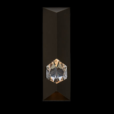5'' Esterno Cristallo 1 Light Outdoor Bronze Fluorcarbon Outdoor Wall Sconce